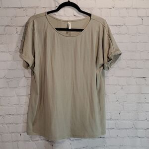 Wishlist sage green short sleeve top size S/M